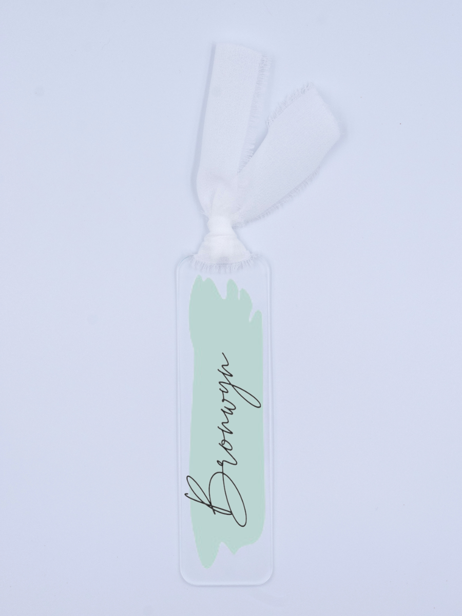 Paint Smudge Name Bookmark