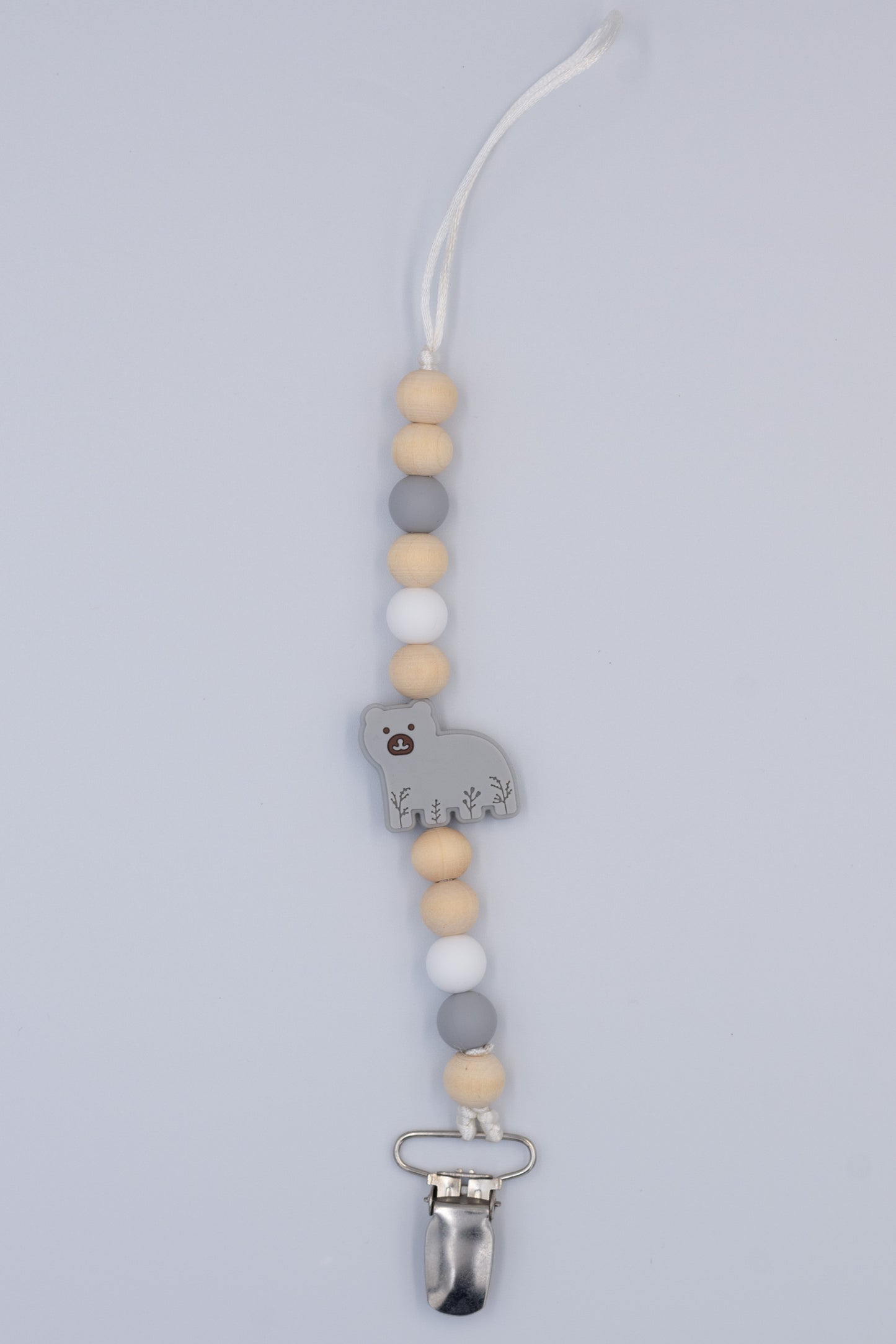 Bear Teething Dummy Clip