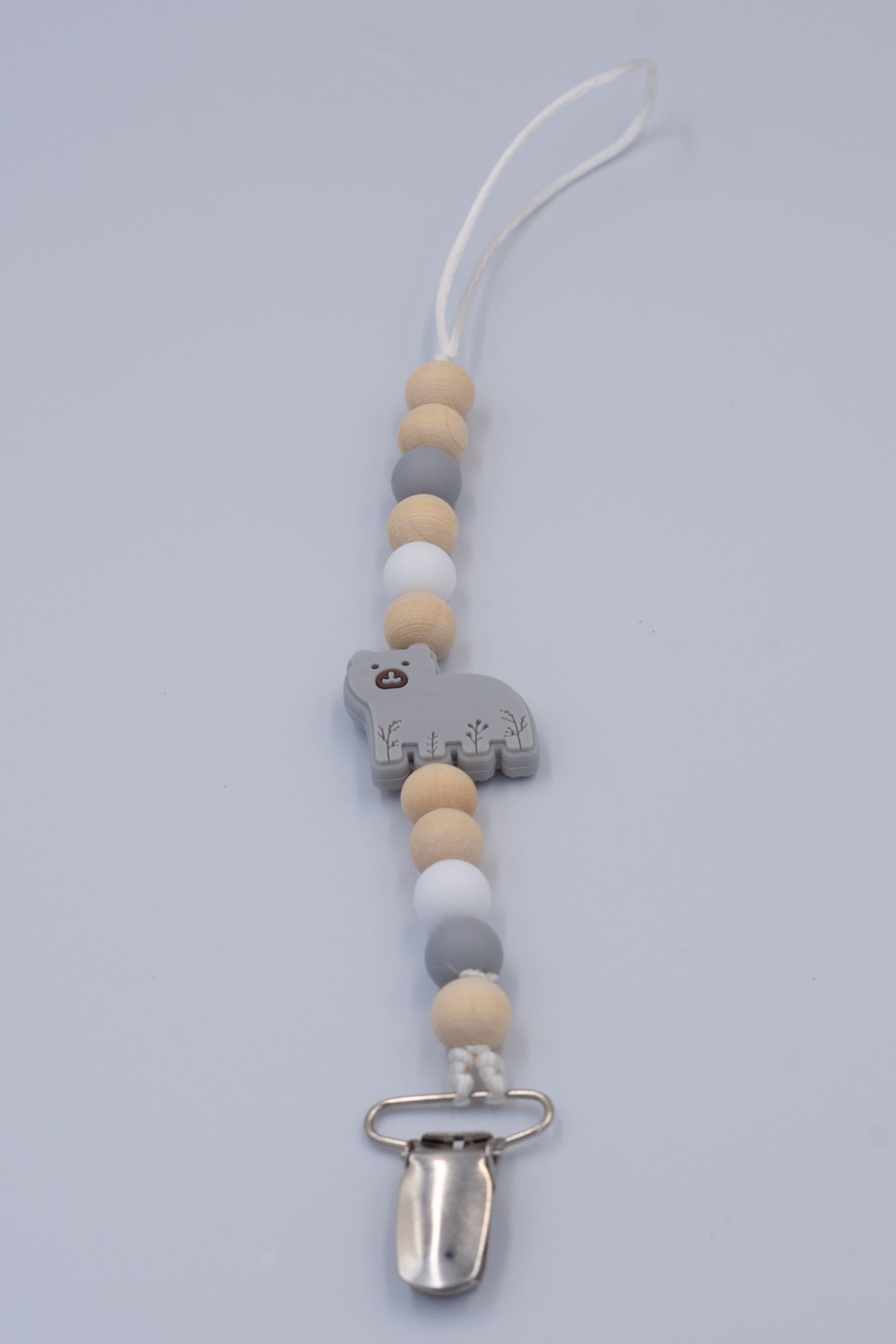 Bear Teething Dummy Clip