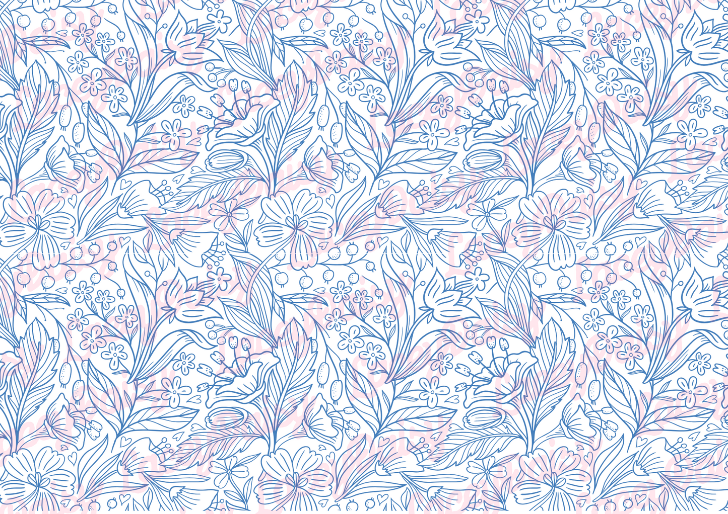Porcelain Flowers Mouse Pad