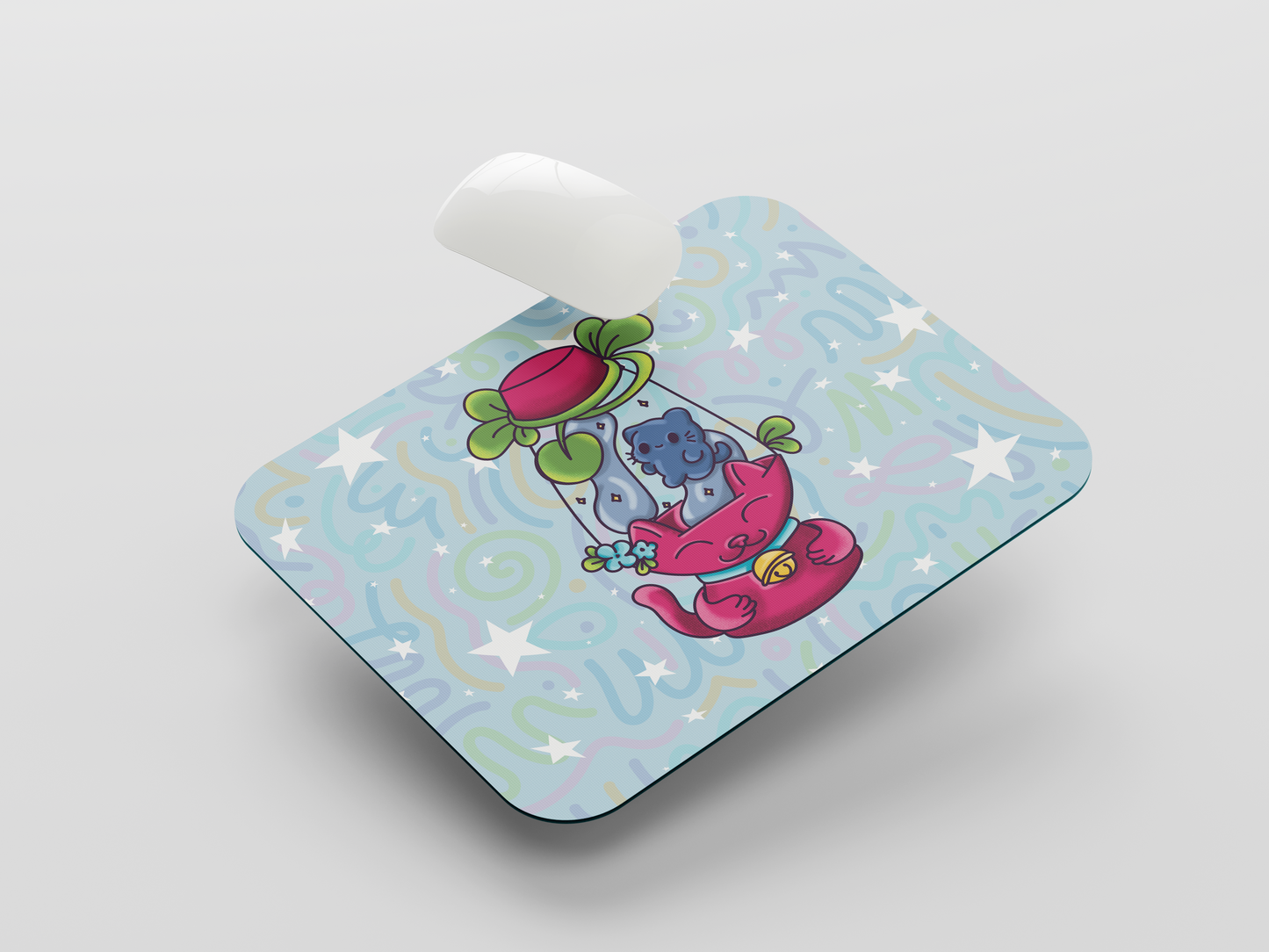 Cat Lava Lamp Mouse Pad