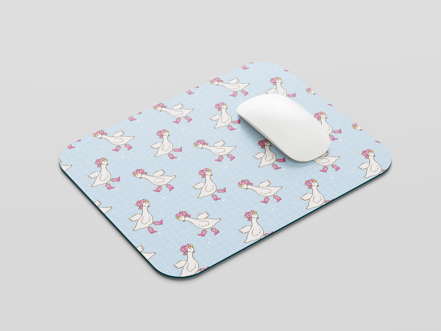 Cowboy Ducks Mouse Pad