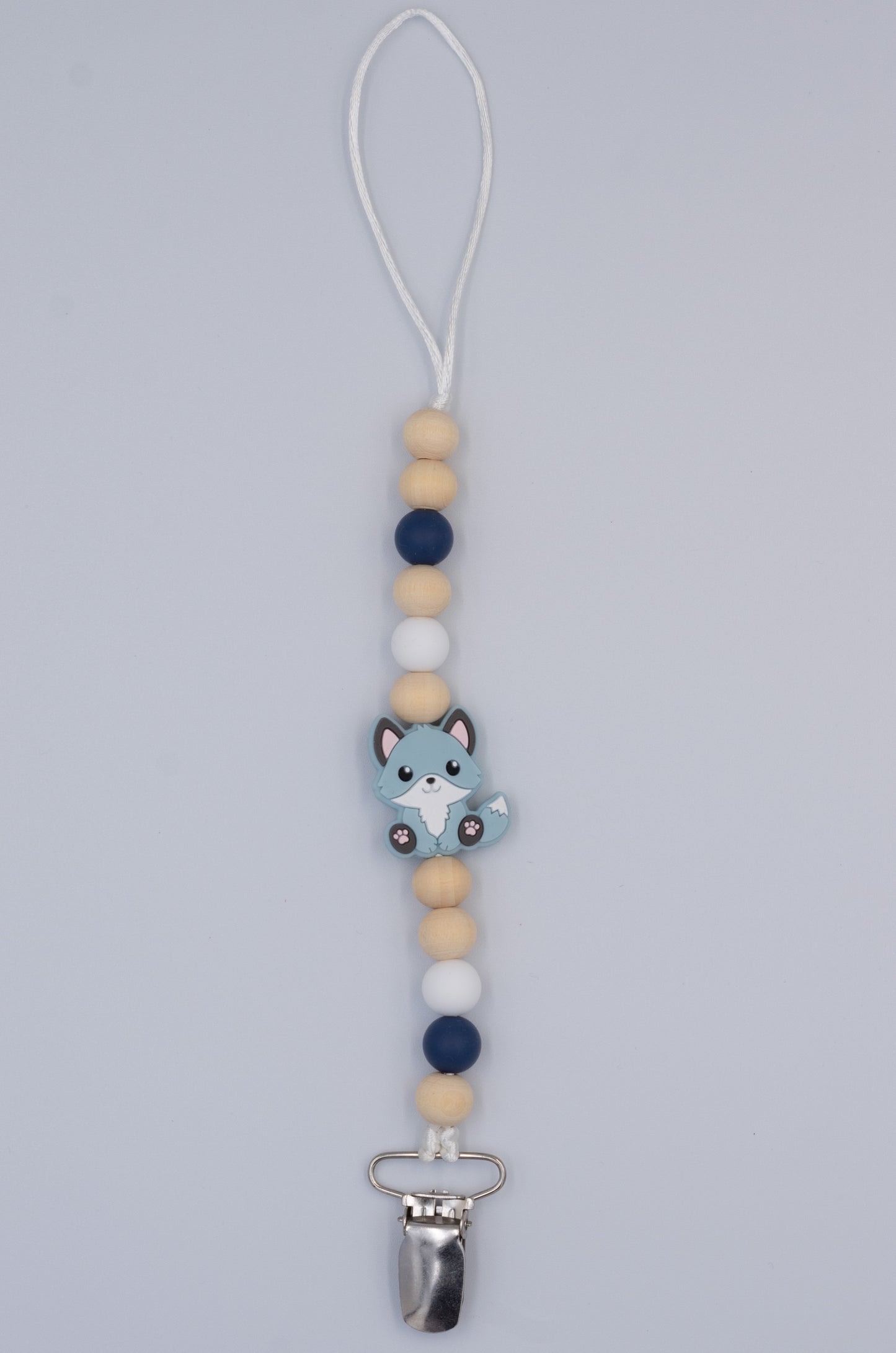 Fox Teething Dummy Clip