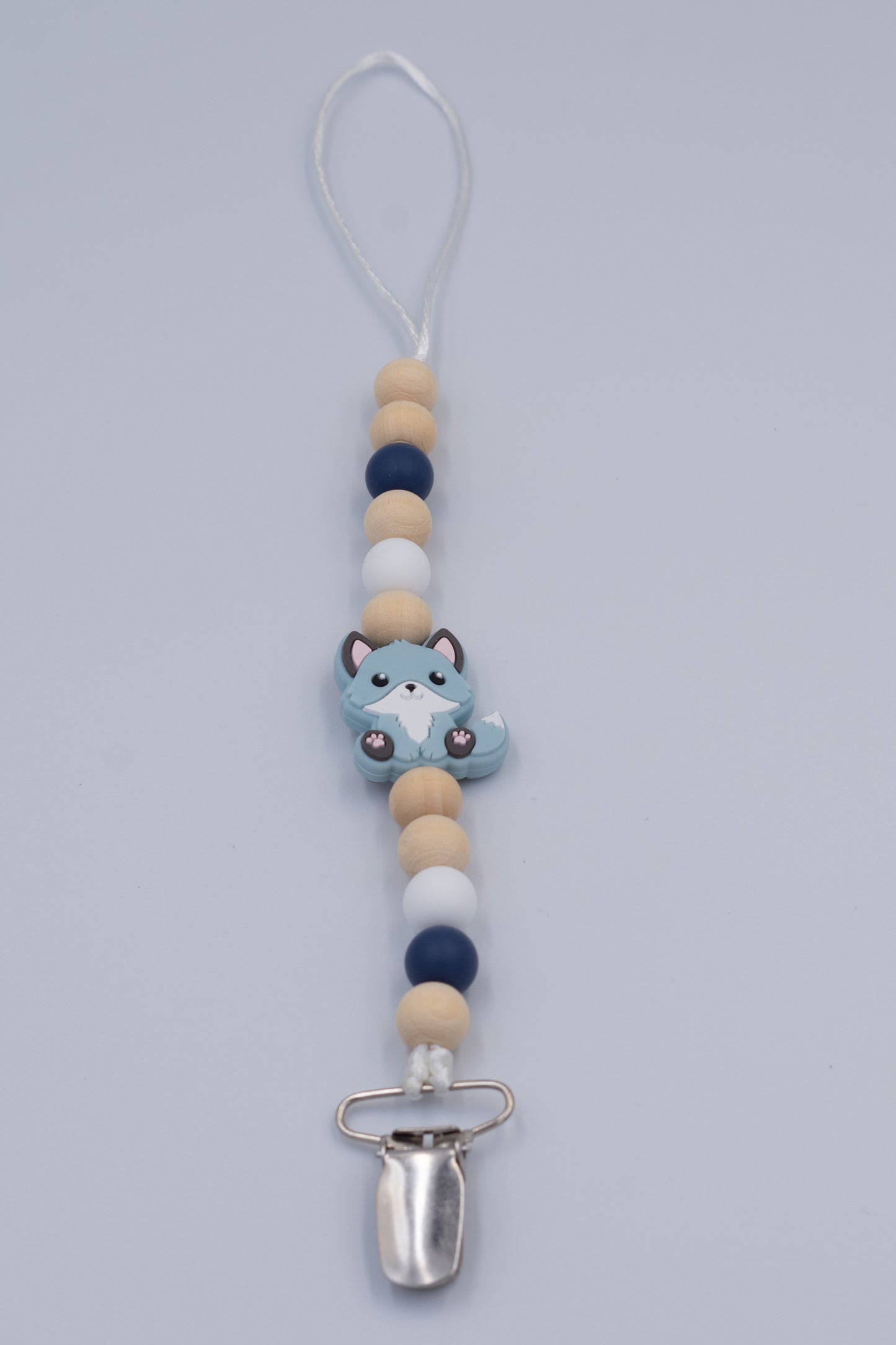 Fox Teething Dummy Clip