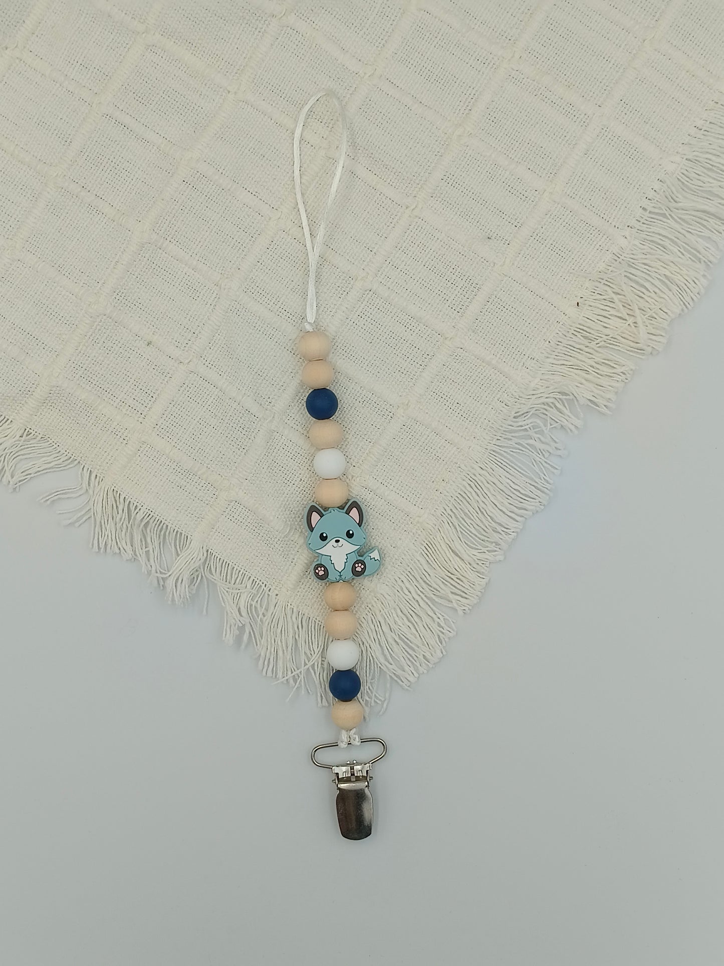 Fox Teething Dummy Clip