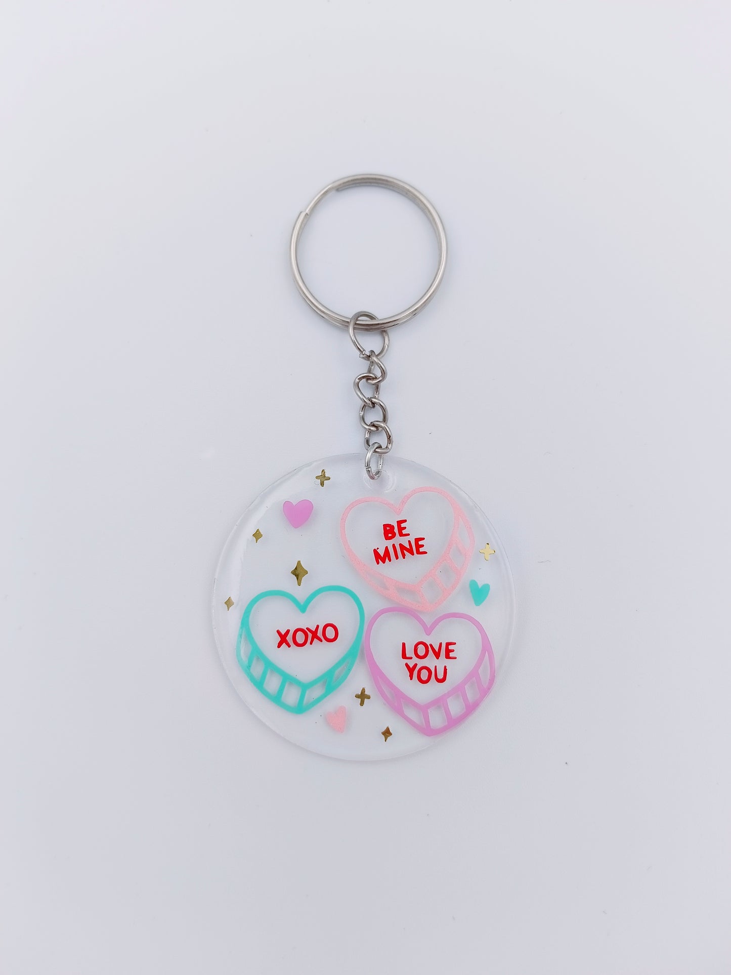 Sweet hearts keyring