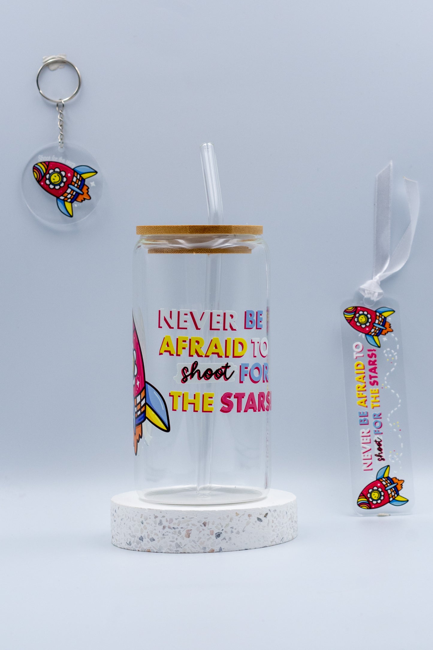 Shoot for the Stars 500ml Libby Glass