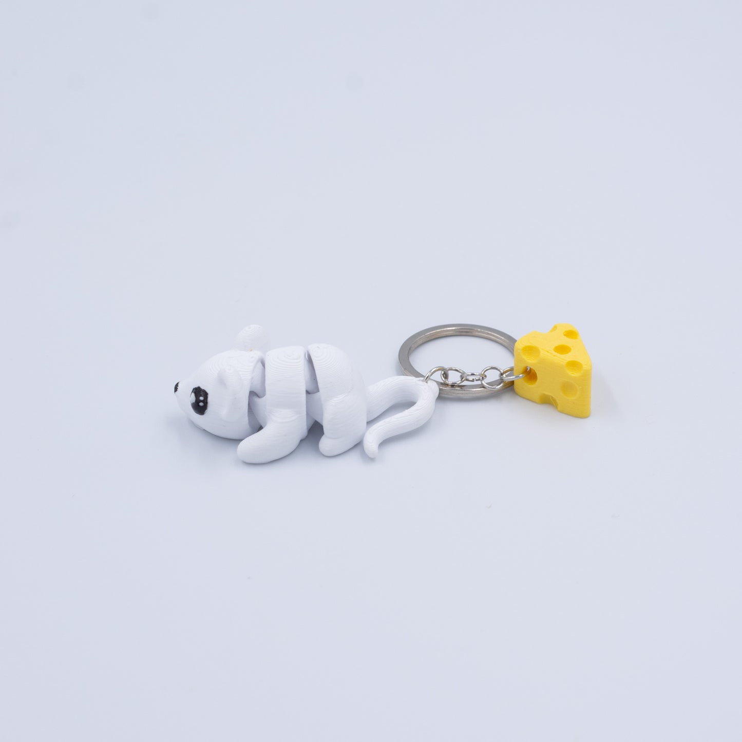 Mouse With Cheese Wiglet Keyring