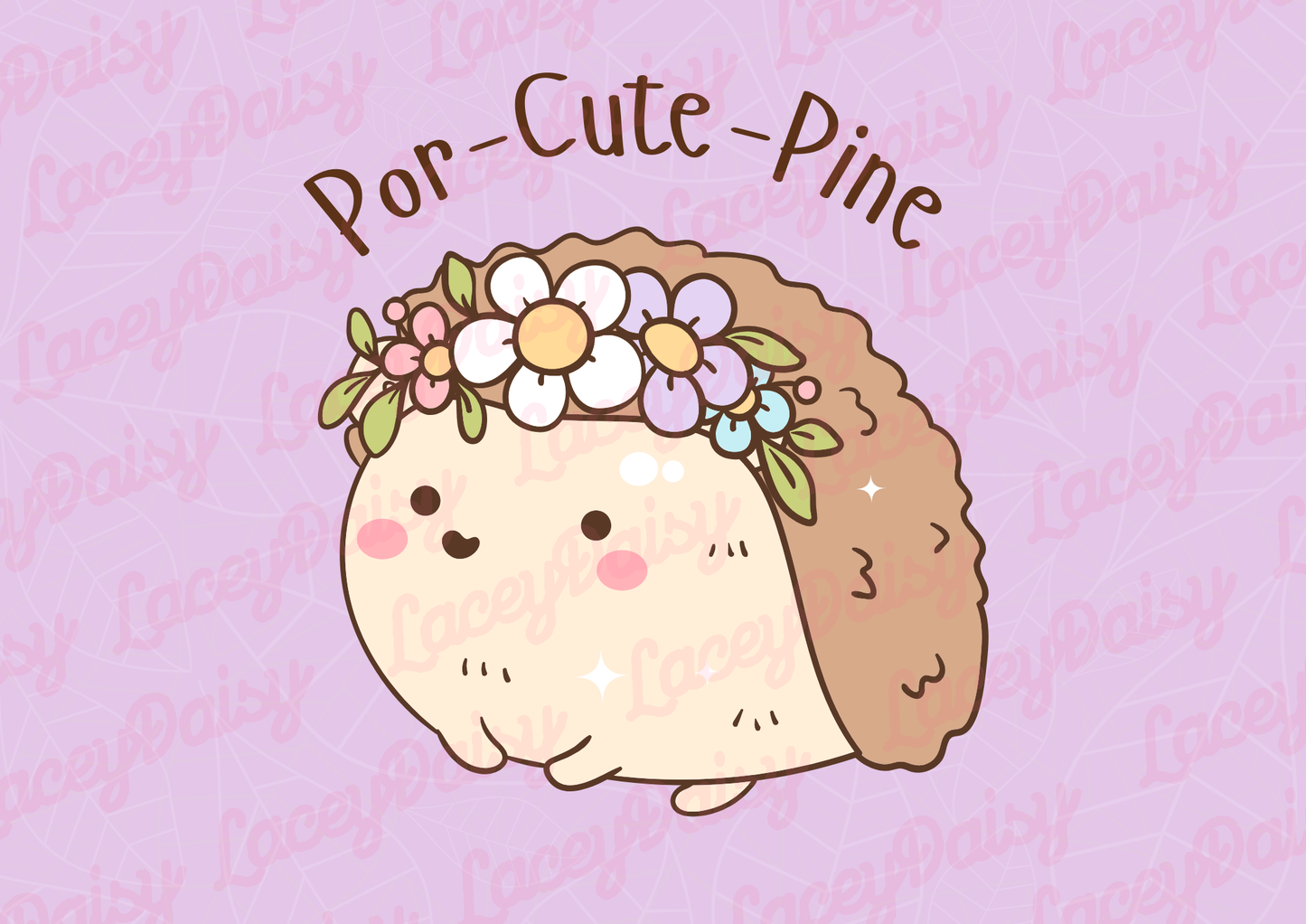 Por-Cute-Pine Mouse Pad