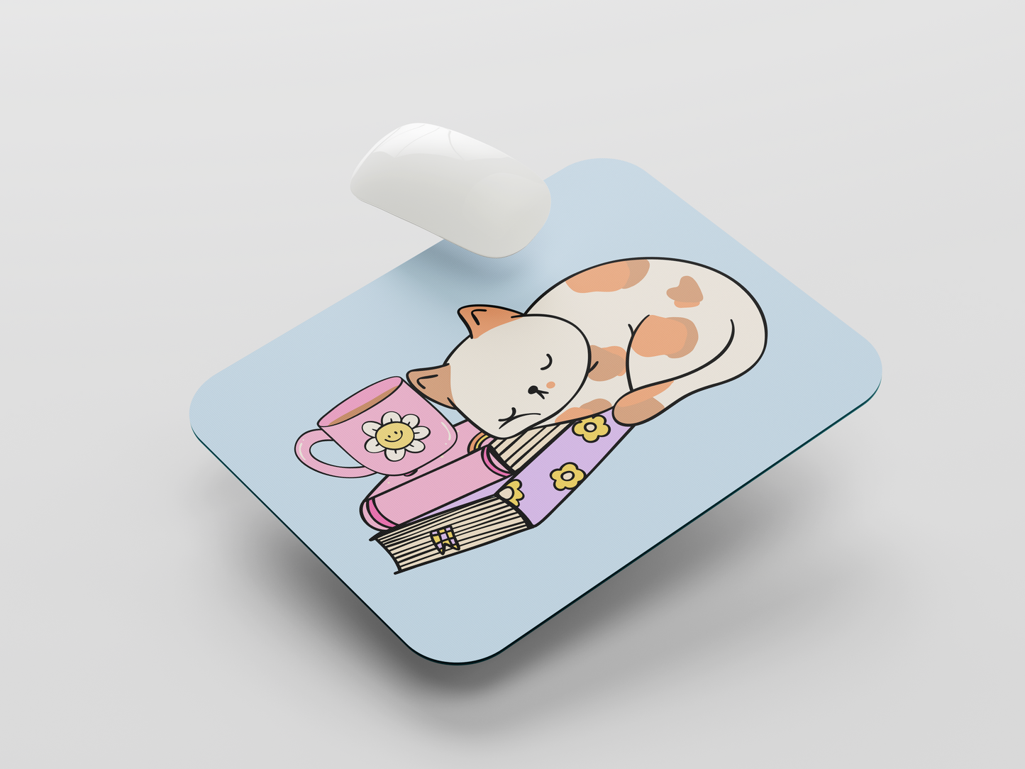 Sleepy Cat Mouse Pad