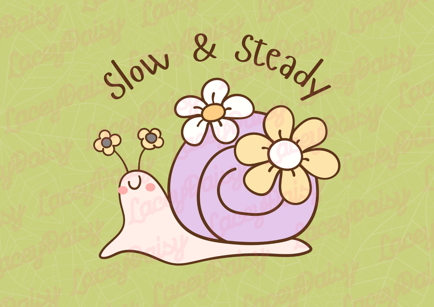 Slow and Steady Snail Mouse Pad