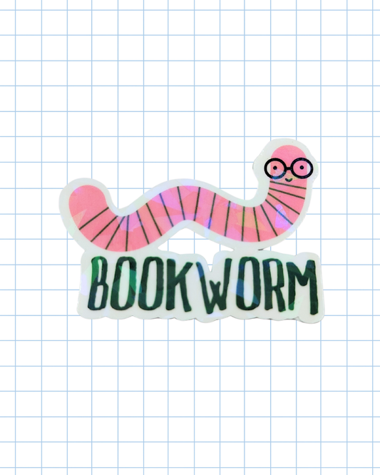 Bookworm Sticker