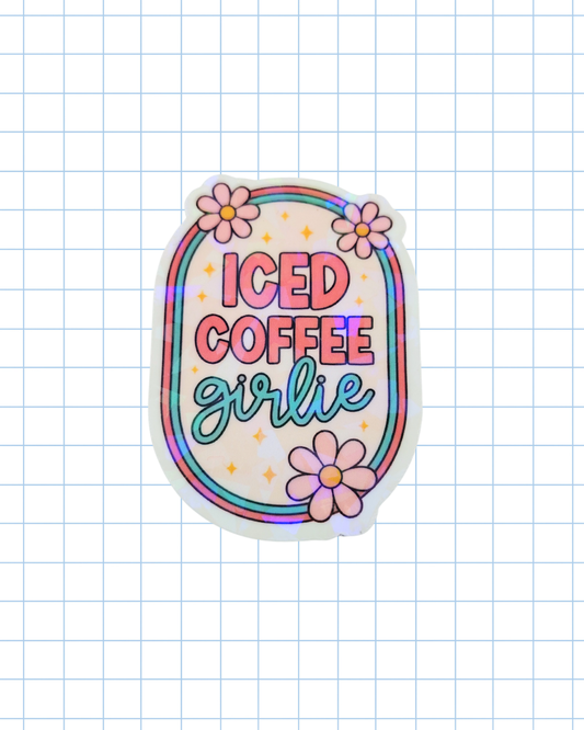 Ice Coffee Girlie Sticker