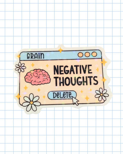 Negative Thoughts Sticker
