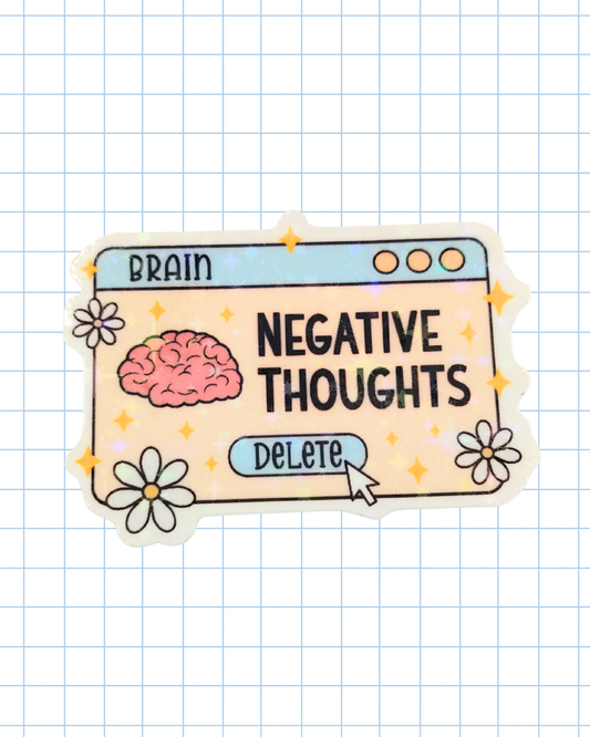 Negative Thoughts Sticker