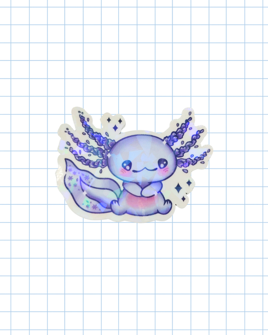 Purple Axolotl Sticker