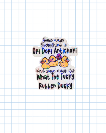 Some days Everything is oki doki artichoki