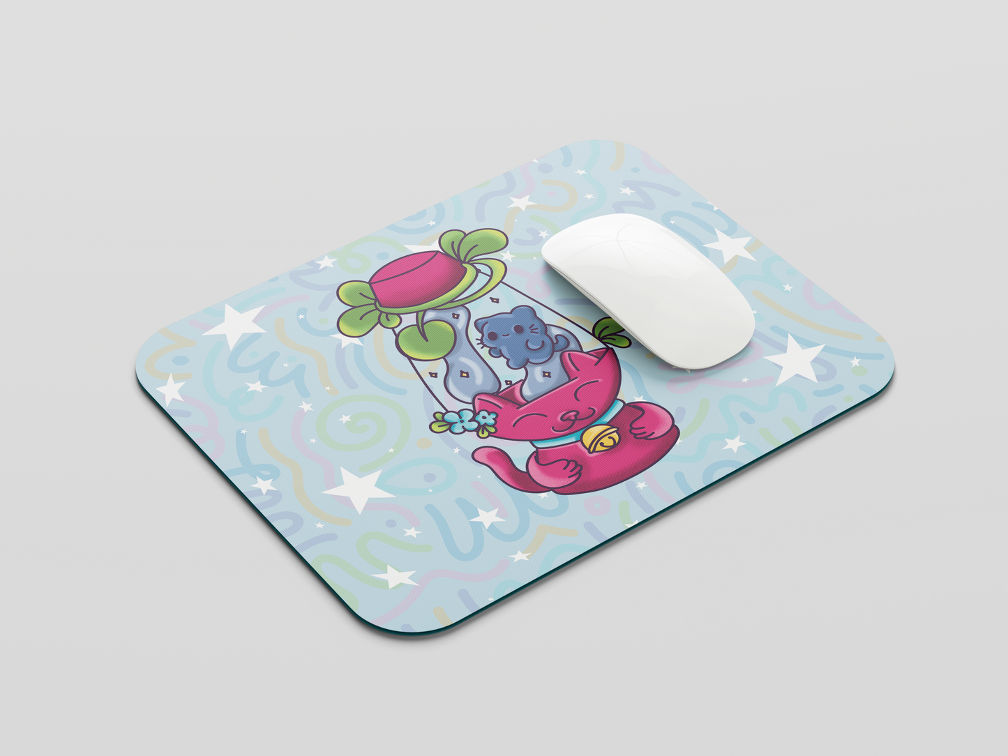 Cat Lava Lamp Mouse Pad