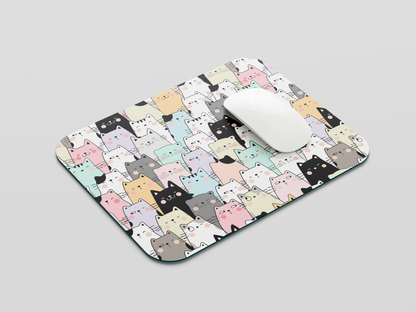 Colourful Cats Mouse Pad