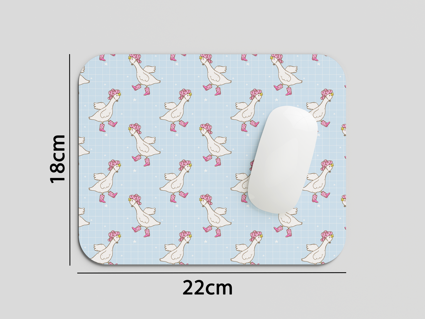 Cowboy Ducks Mouse Pad