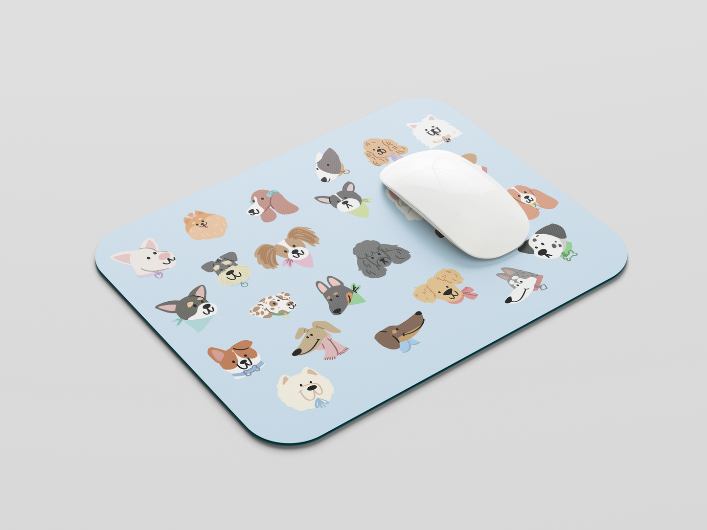 Dog Faces Mouse Pad
