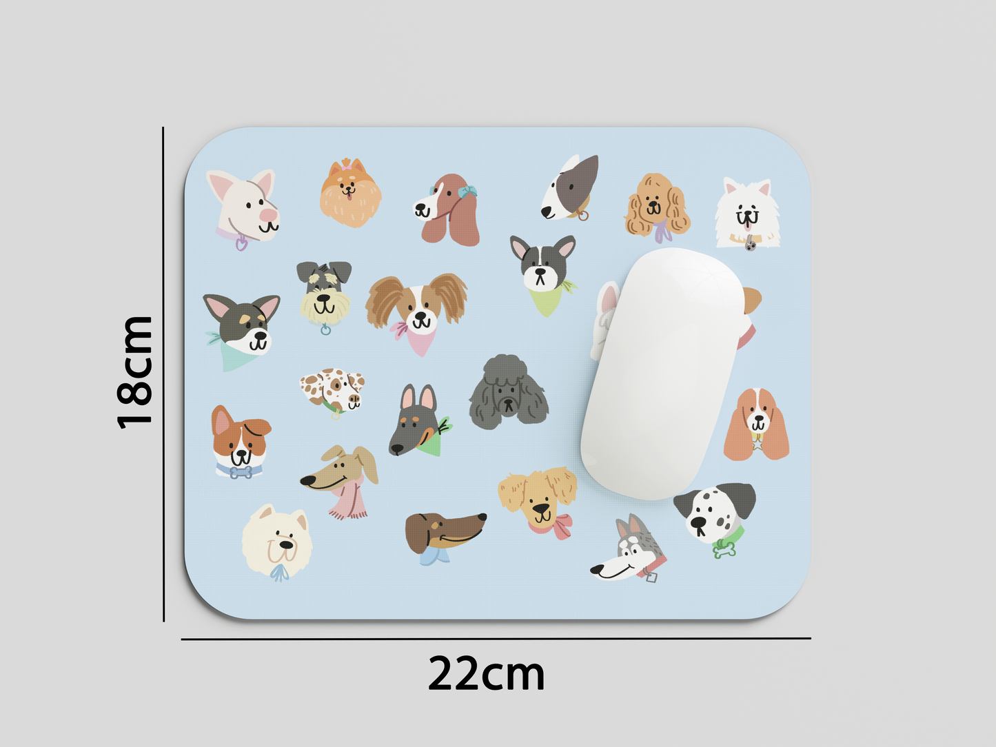 Dog Faces Mouse Pad