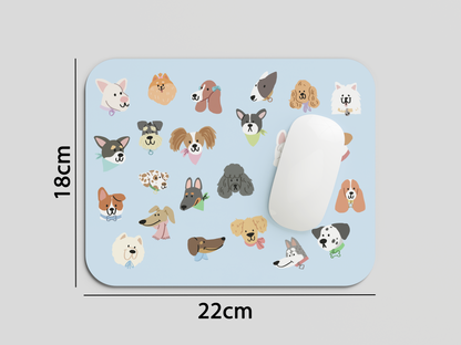 Dog Faces Mouse Pad