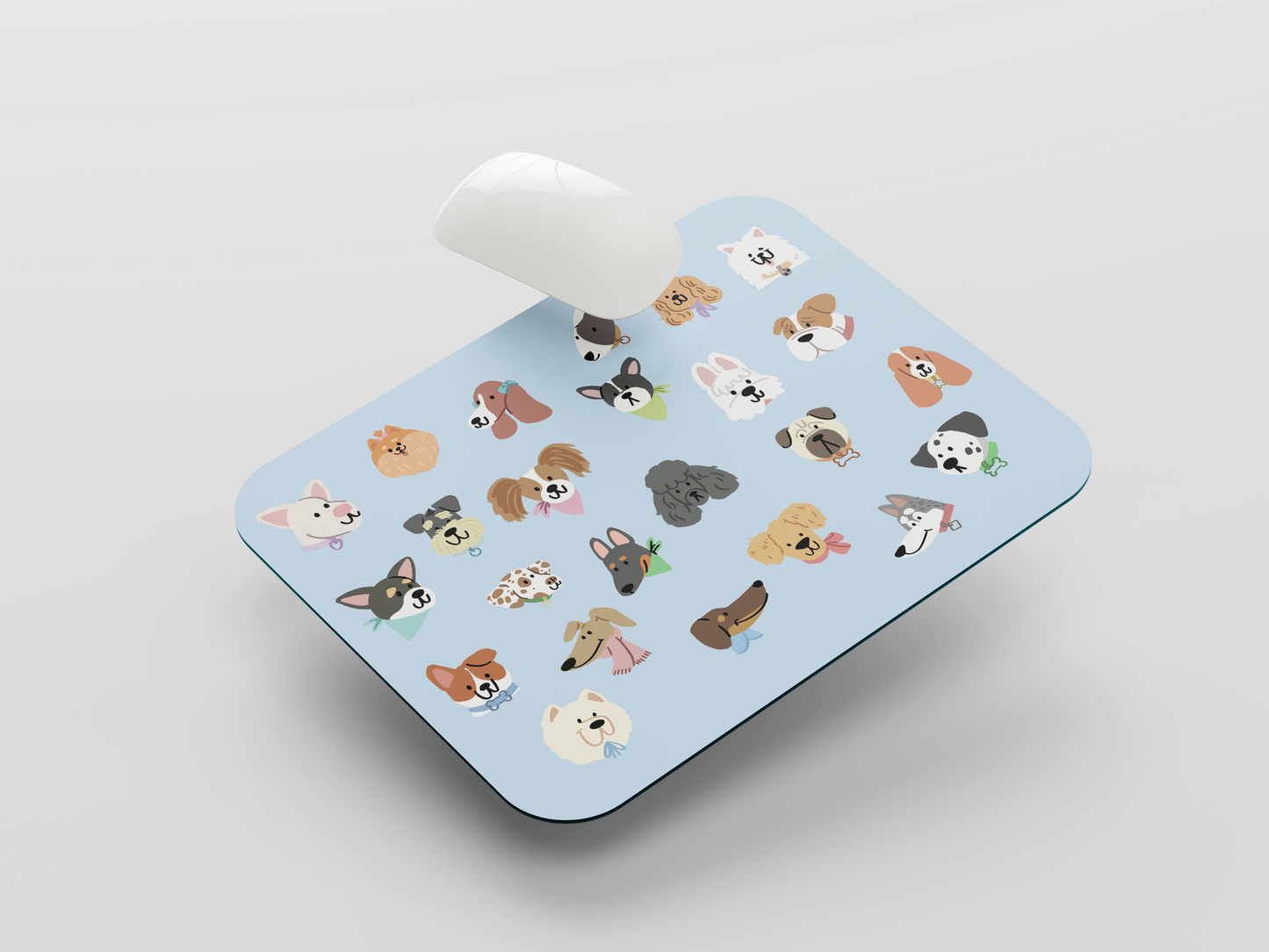 Dog Faces Mouse Pad