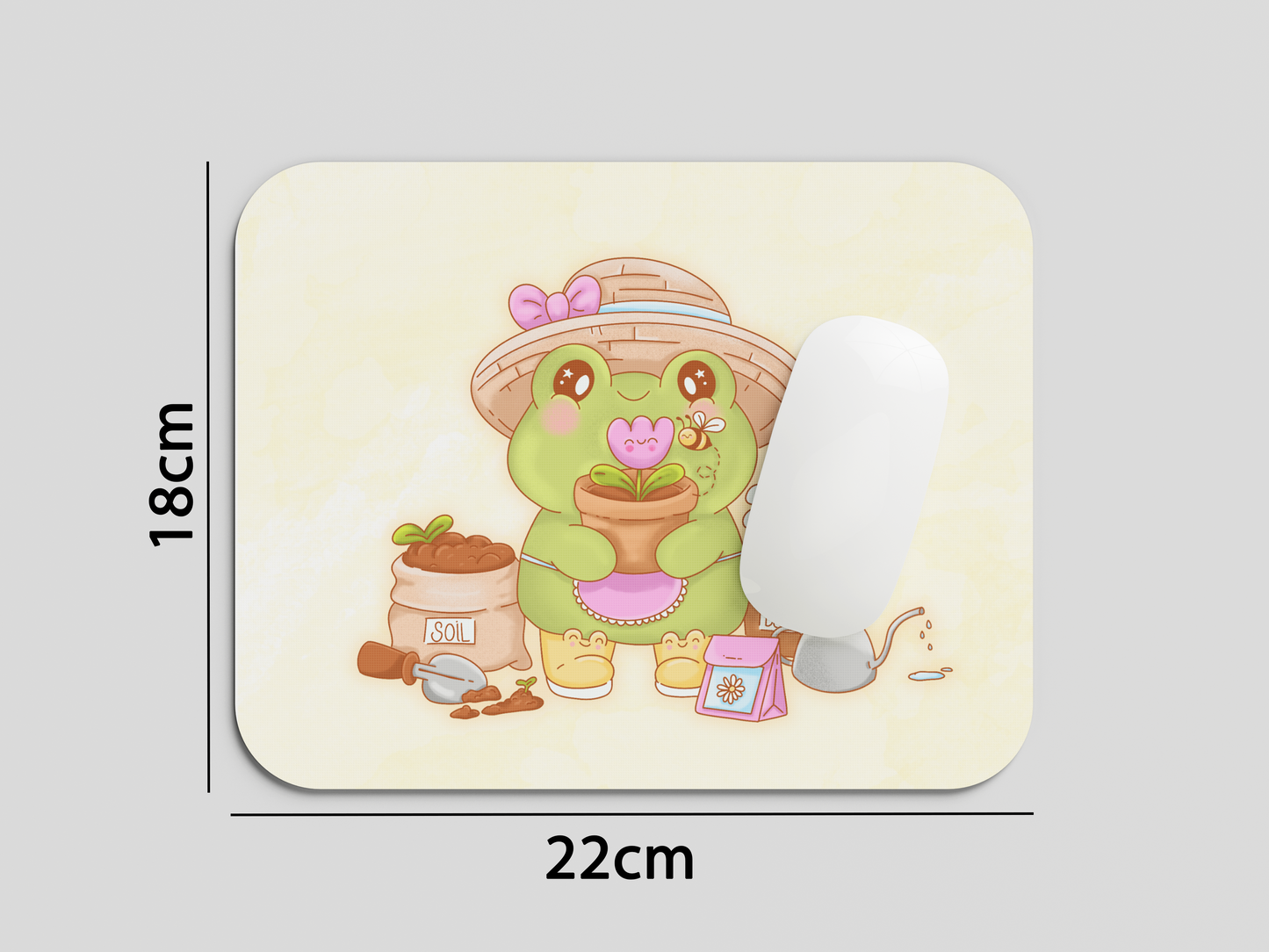 Garden Frog Mouse Pad