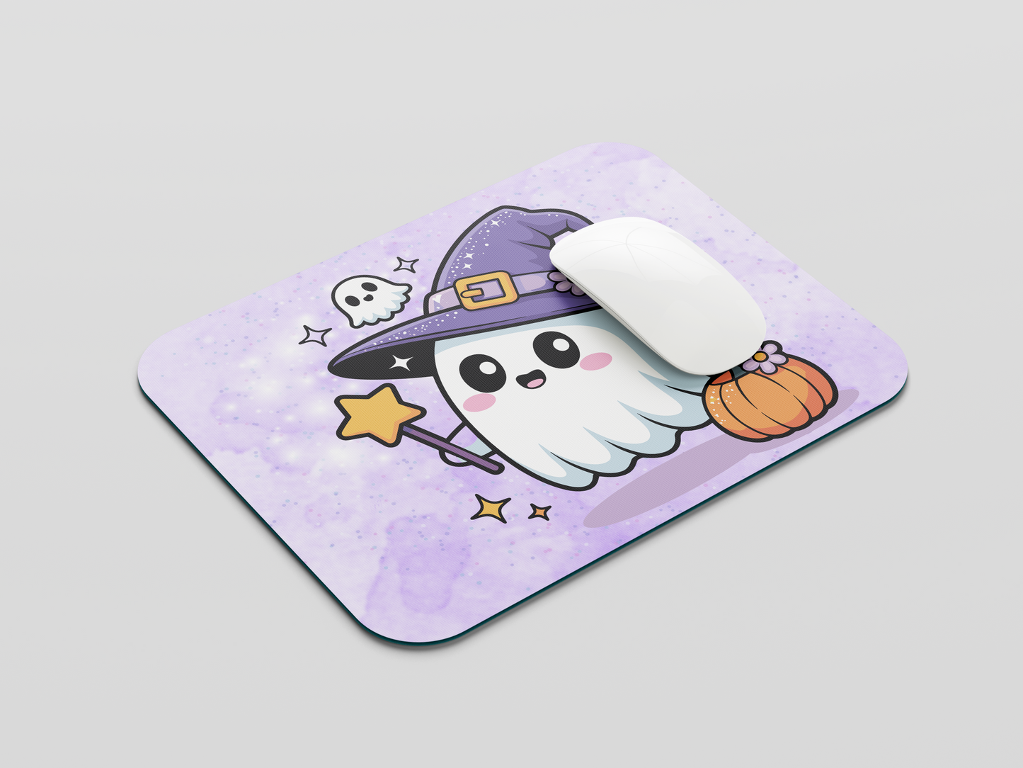 Ghosty Witch Mouse Pad