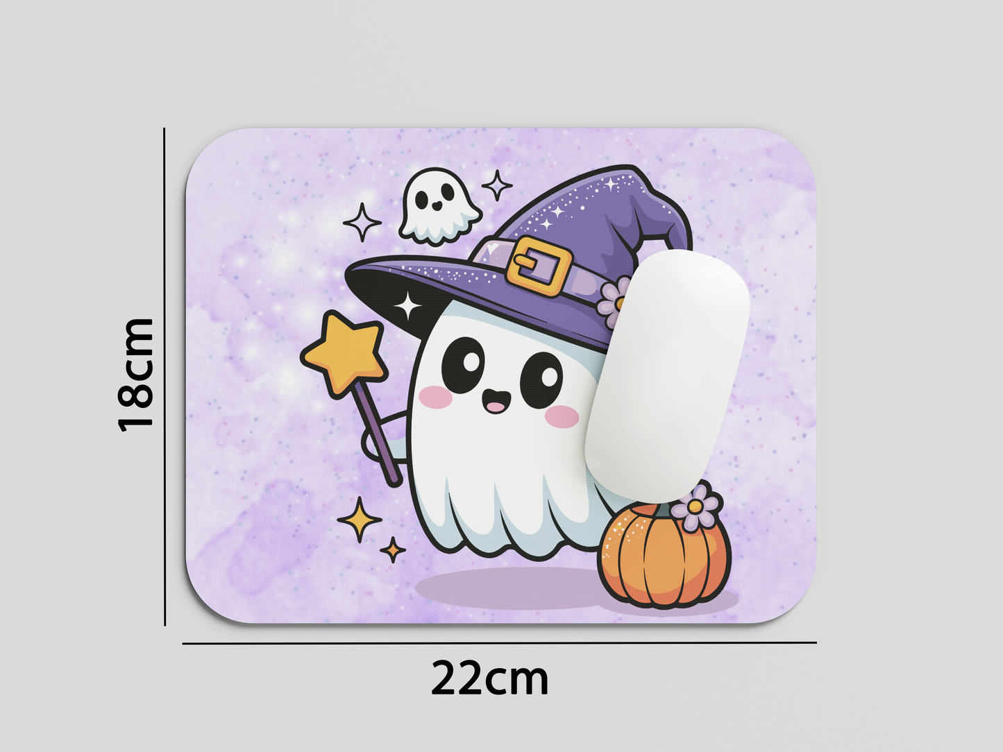 Ghosty Witch Mouse Pad