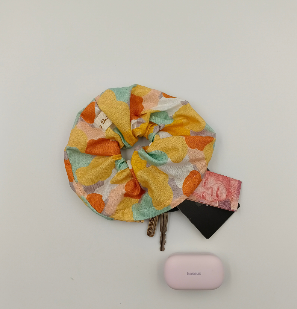Autumn blob Secret Scrunchie