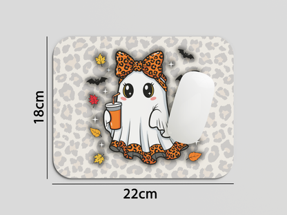 Leopard print and Ghosts Mouse Pad
