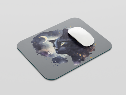 Midnight Cat Mouse Pad