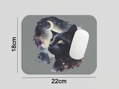 Midnight Cat Mouse Pad