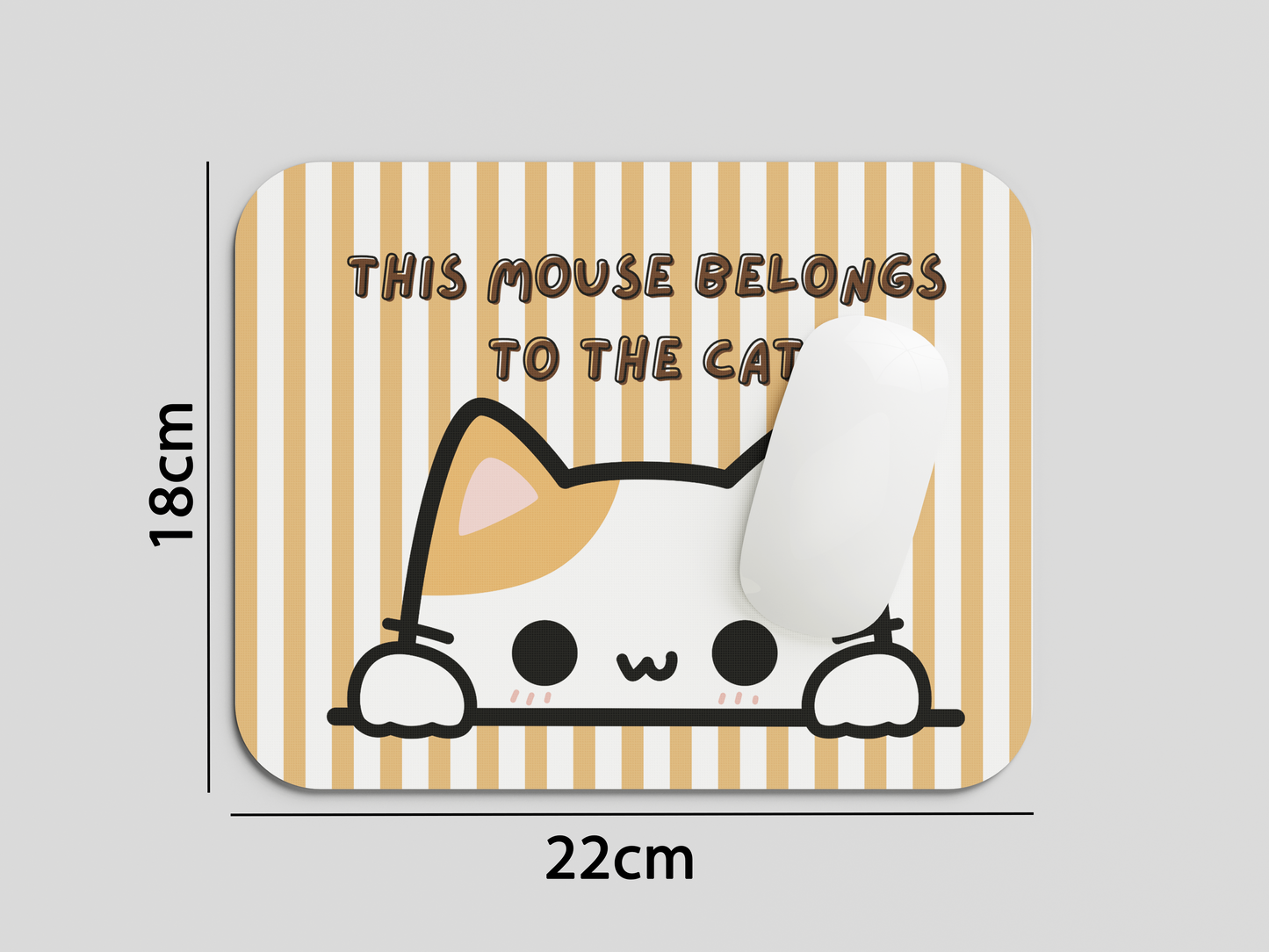 Cat and Mouse Mouse Pad