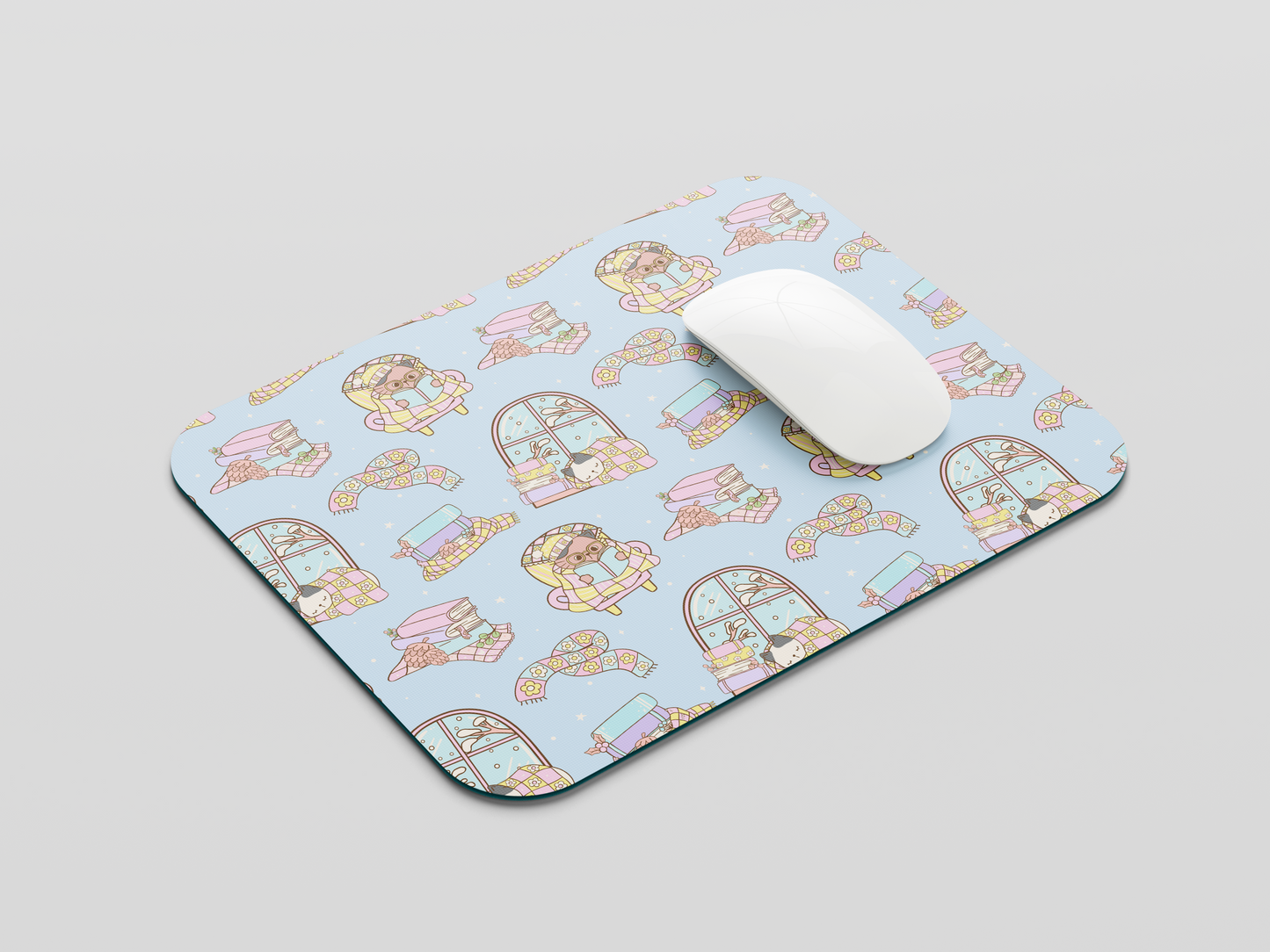 Reading Cats Mouse Pad