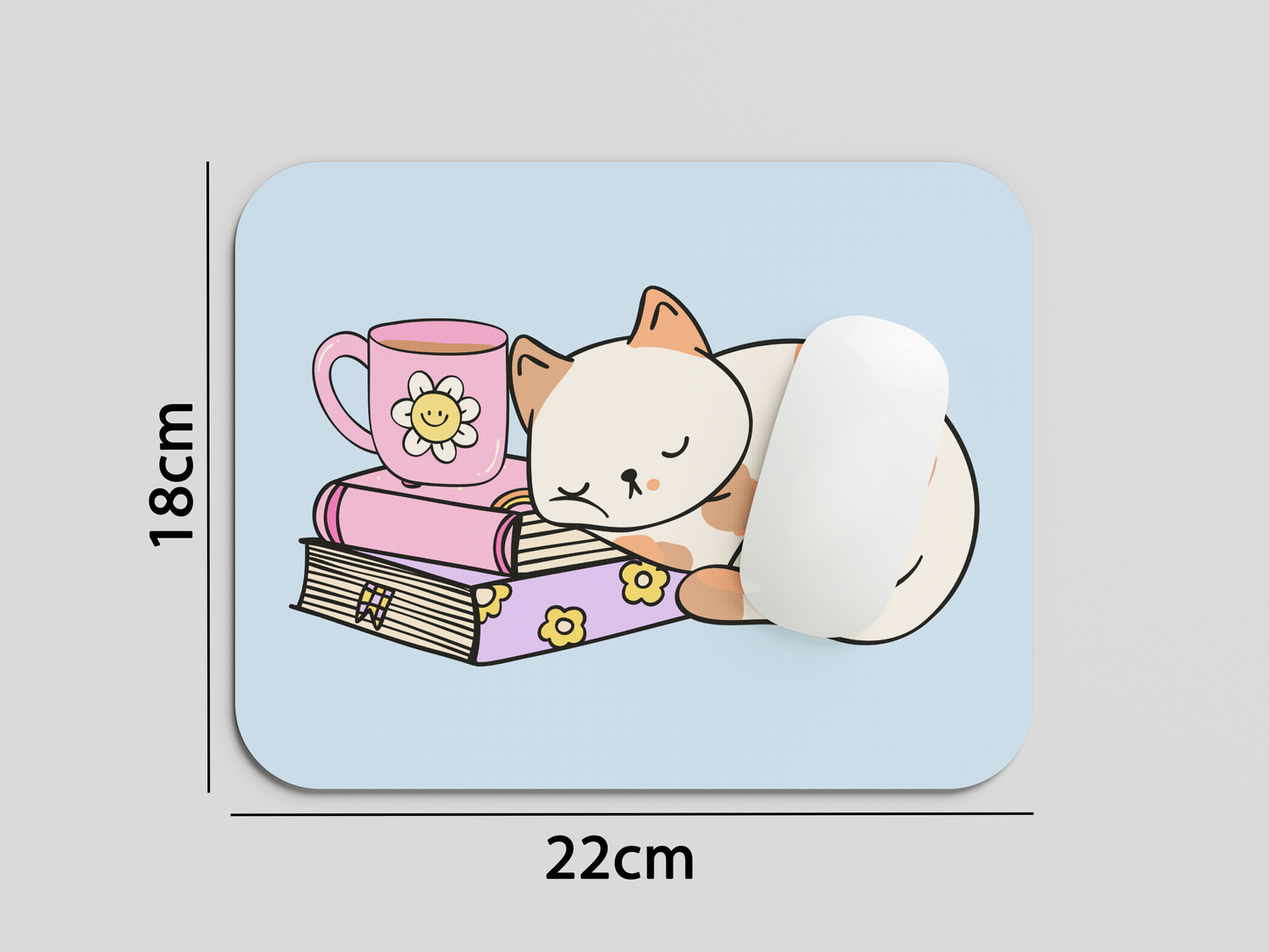 Sleepy Cat Mouse Pad