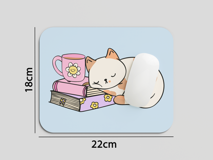 Sleepy Cat Mouse Pad